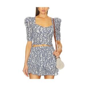 Isabel Marant Etoile 'Galaor' Blue Top Size XS
